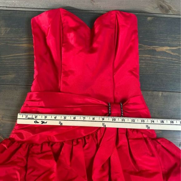 Gunne Sax Cocktail Dress Red Valentine Vintage 5/6 - Picture 6 of 8